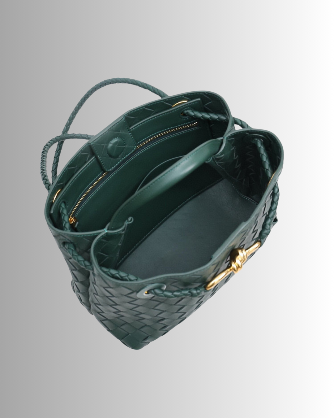 Camille Green Woven Bag – Retro Everyday Chic