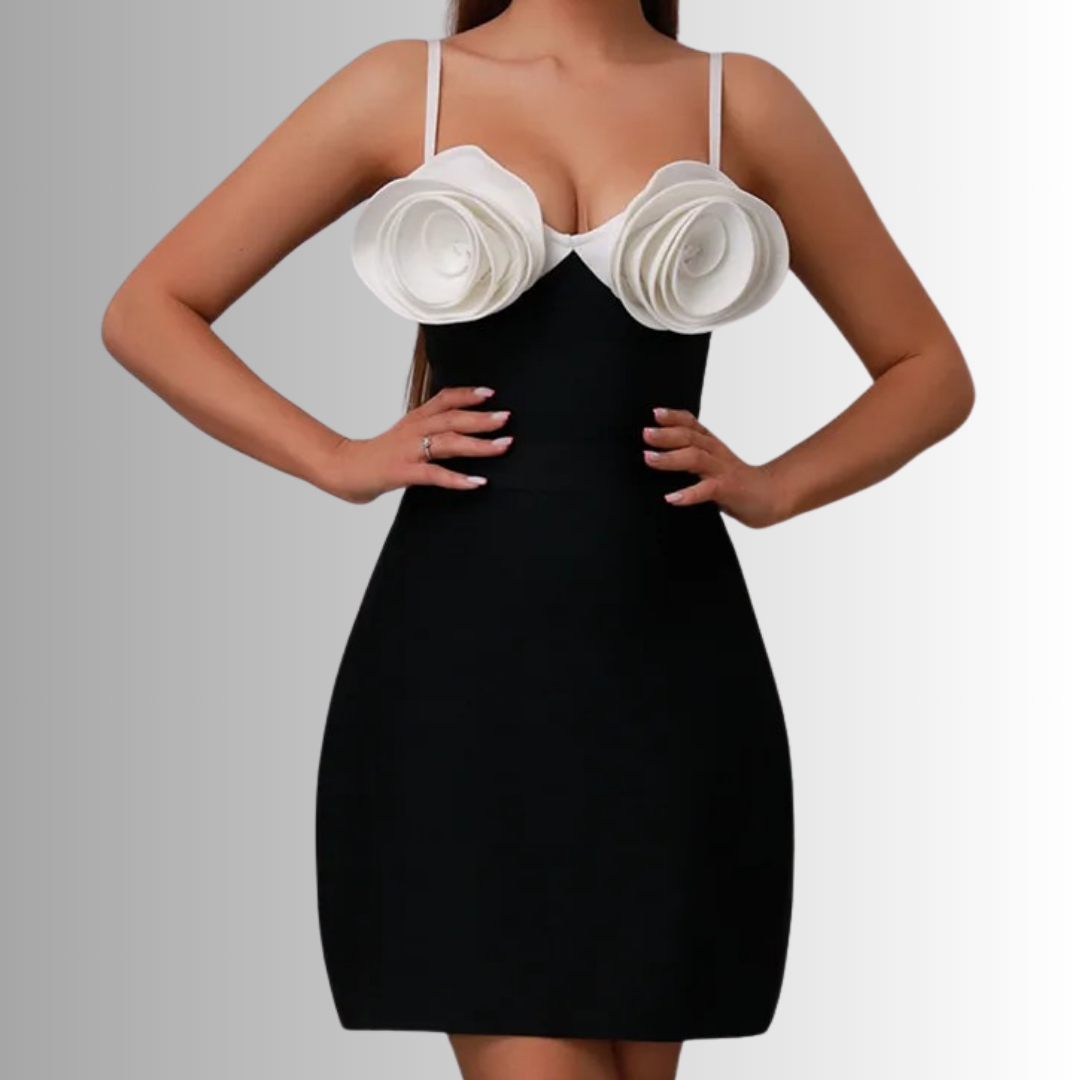 Minivestido floral Victoria | Vestido de verano elegante y atrevido para mujer 