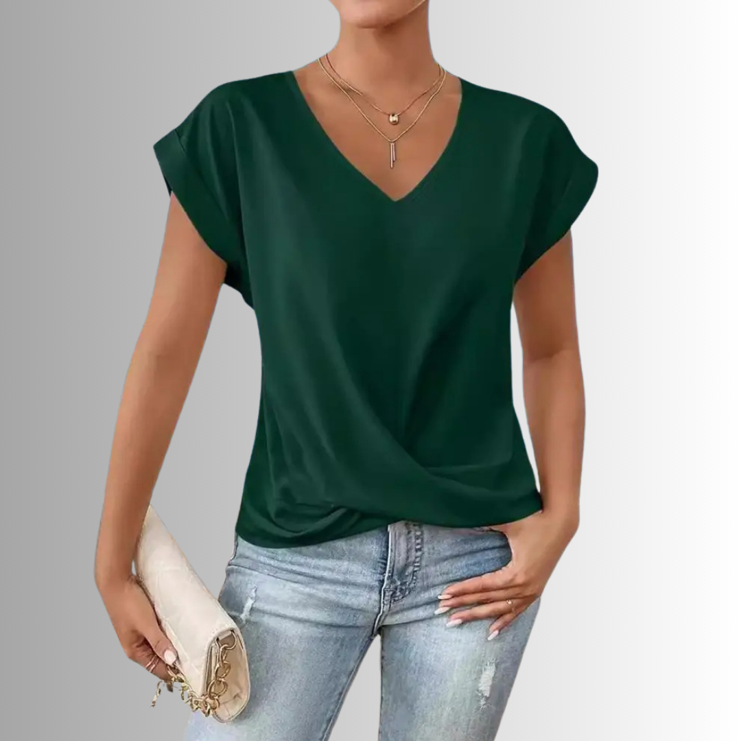 V-Neck Top – Classic green