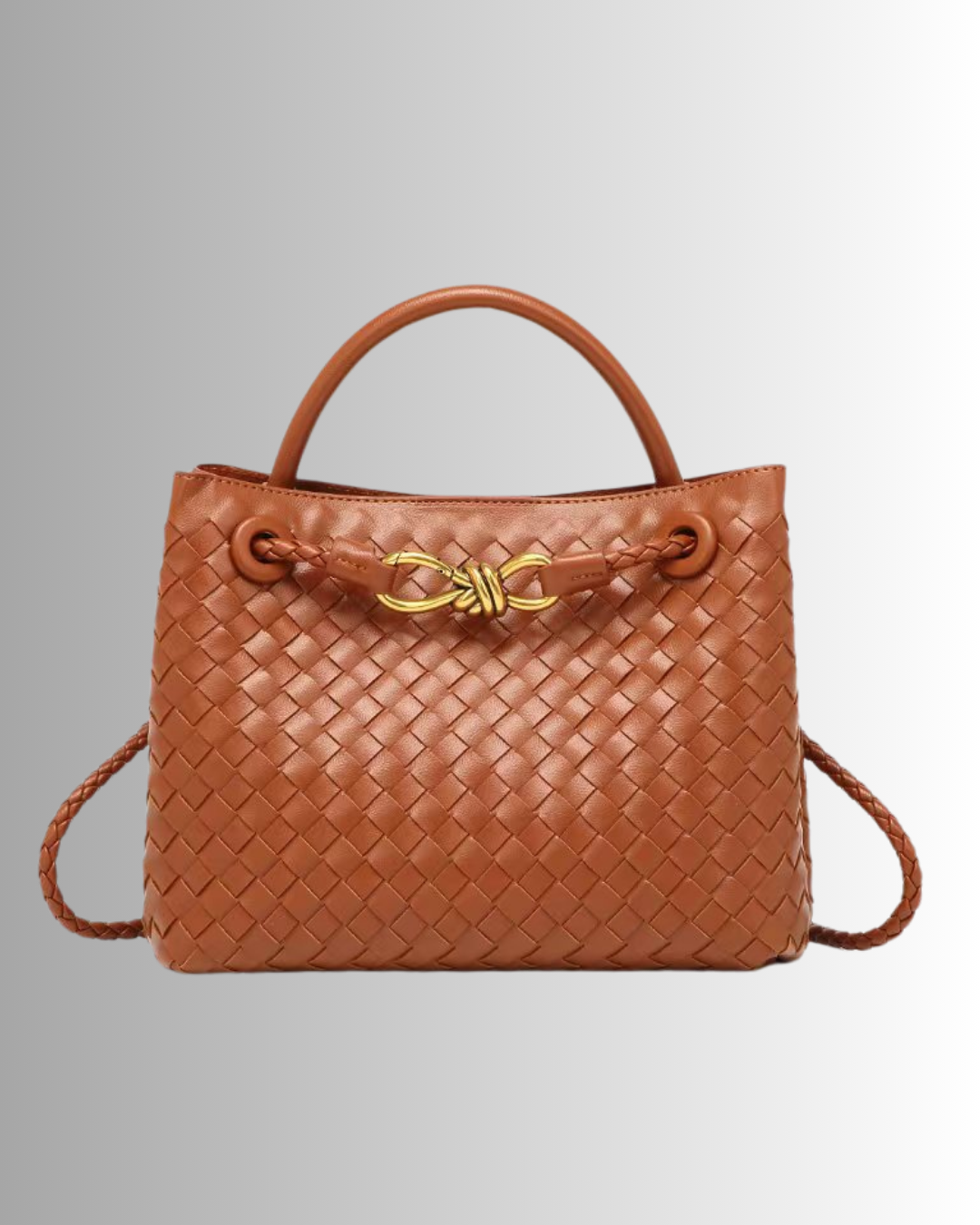 Camille Orange Woven Bag – Retro Everyday Chic