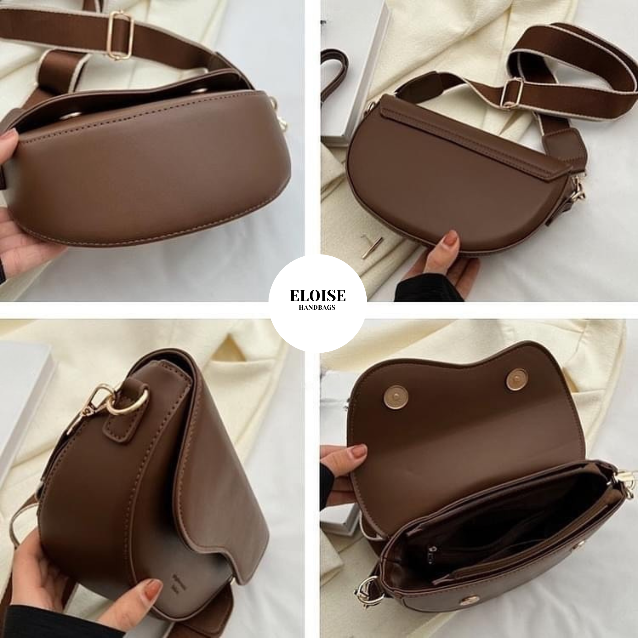 Eloise Handbag – Black Leather