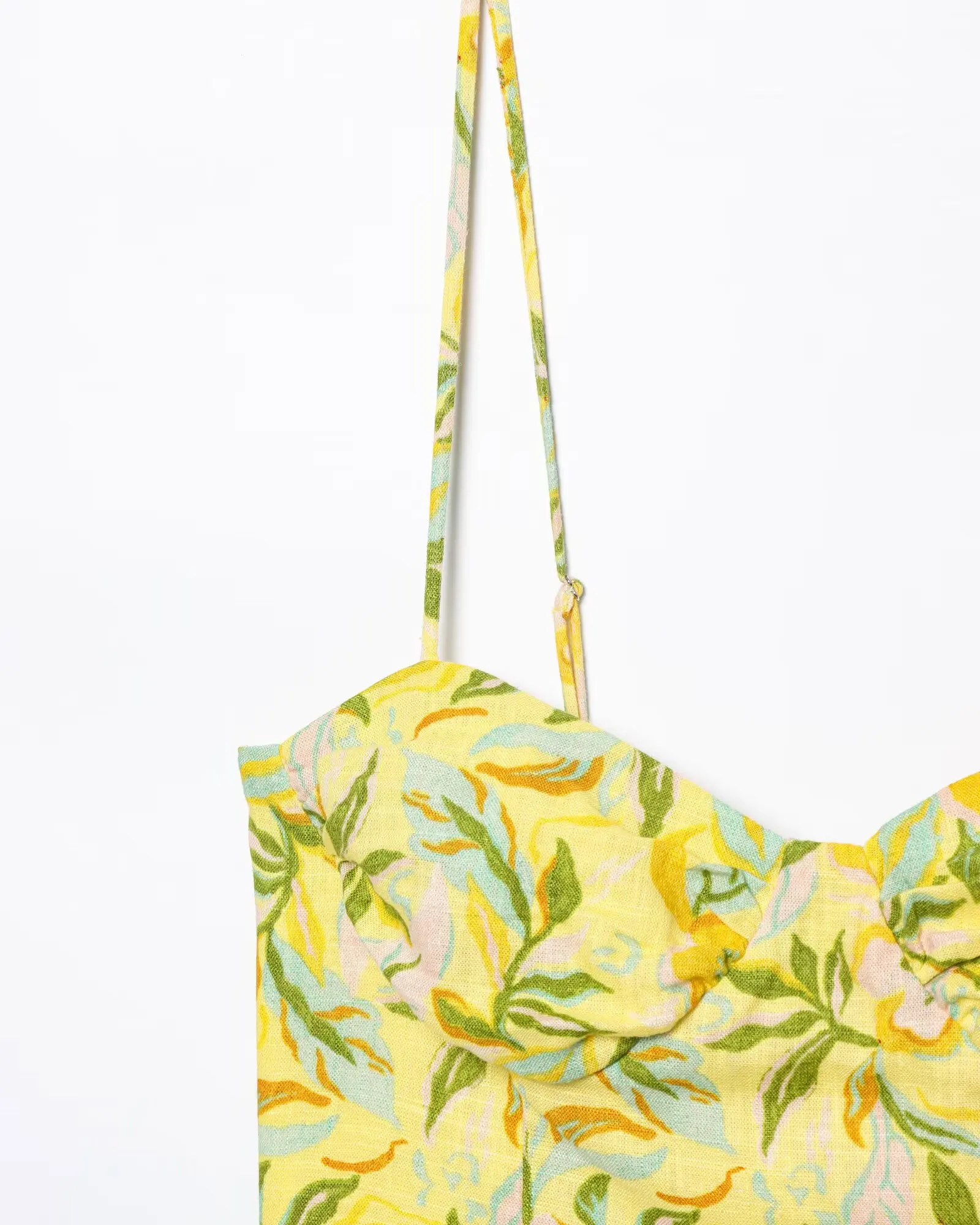 Ensemble deux pièces Rosa – Motif floral jaune