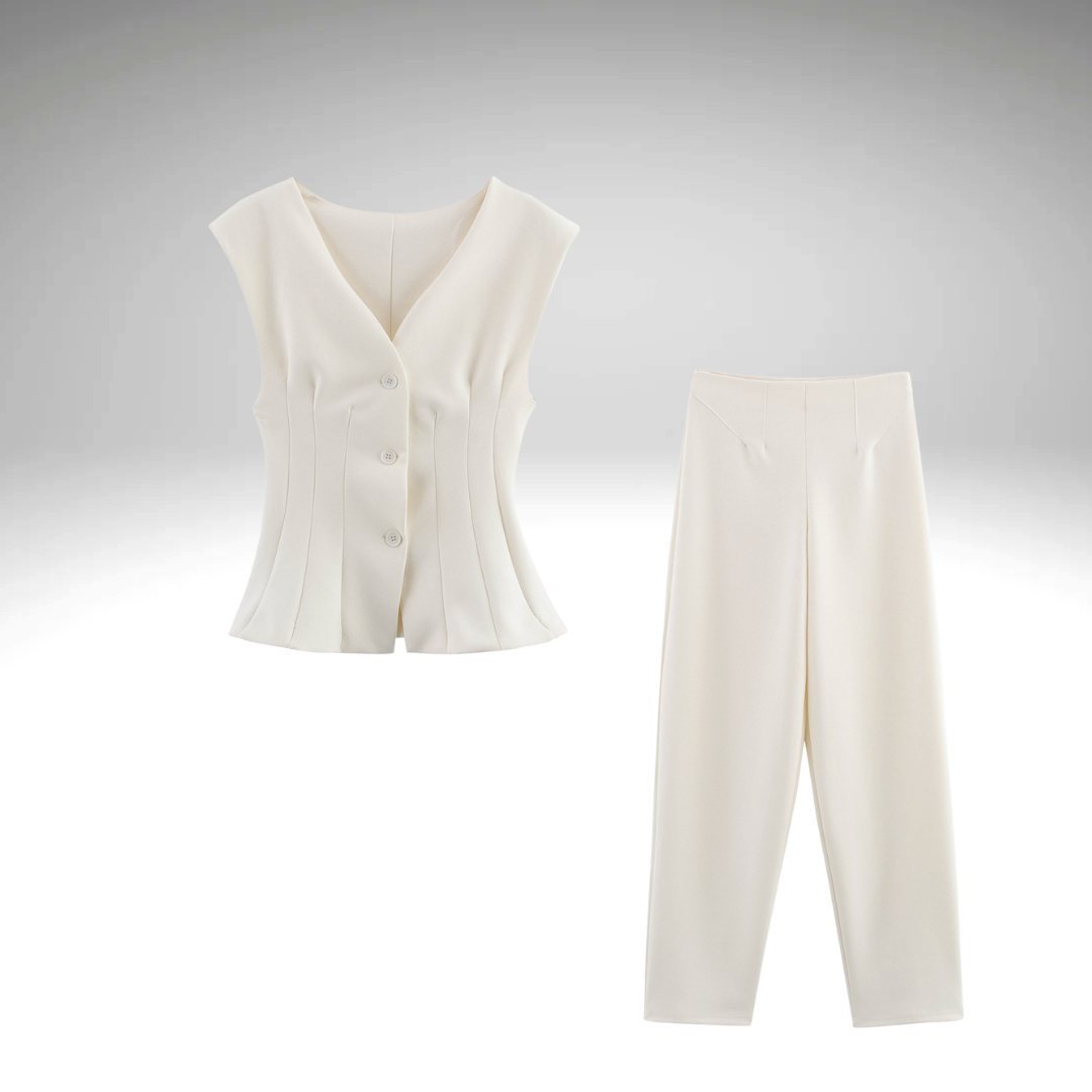 Ensemble pantalon costume femme élégant et professionnel, mode bureau femme 2025