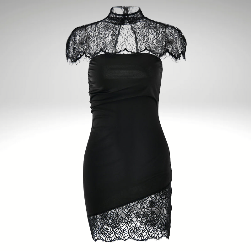 black-lace-bodycon-dress