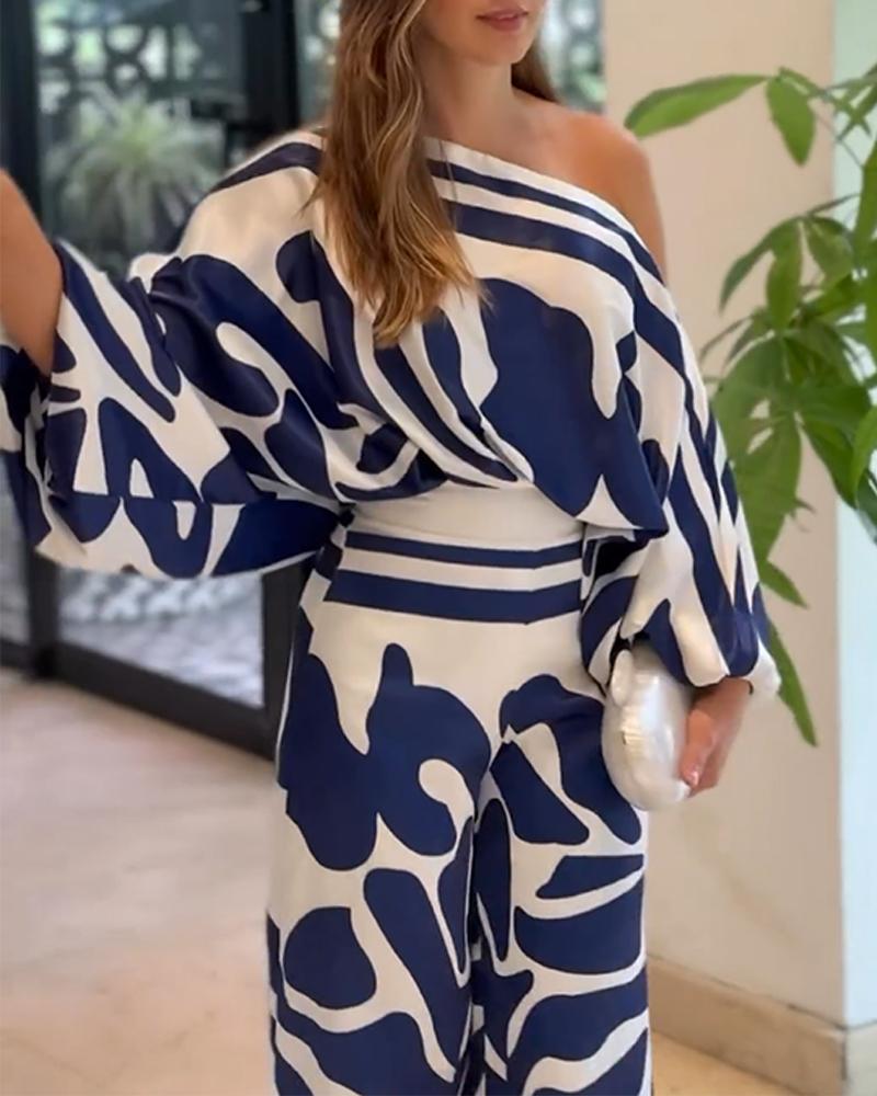 satin two-piece set for women