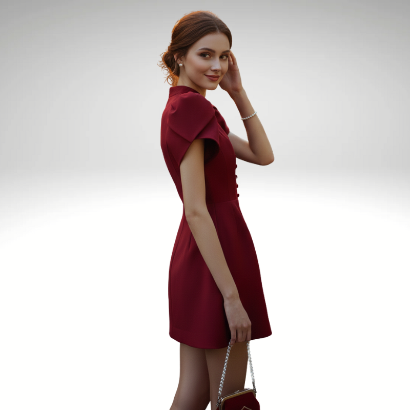 Elegant red dress for women, perfect for all occasion 