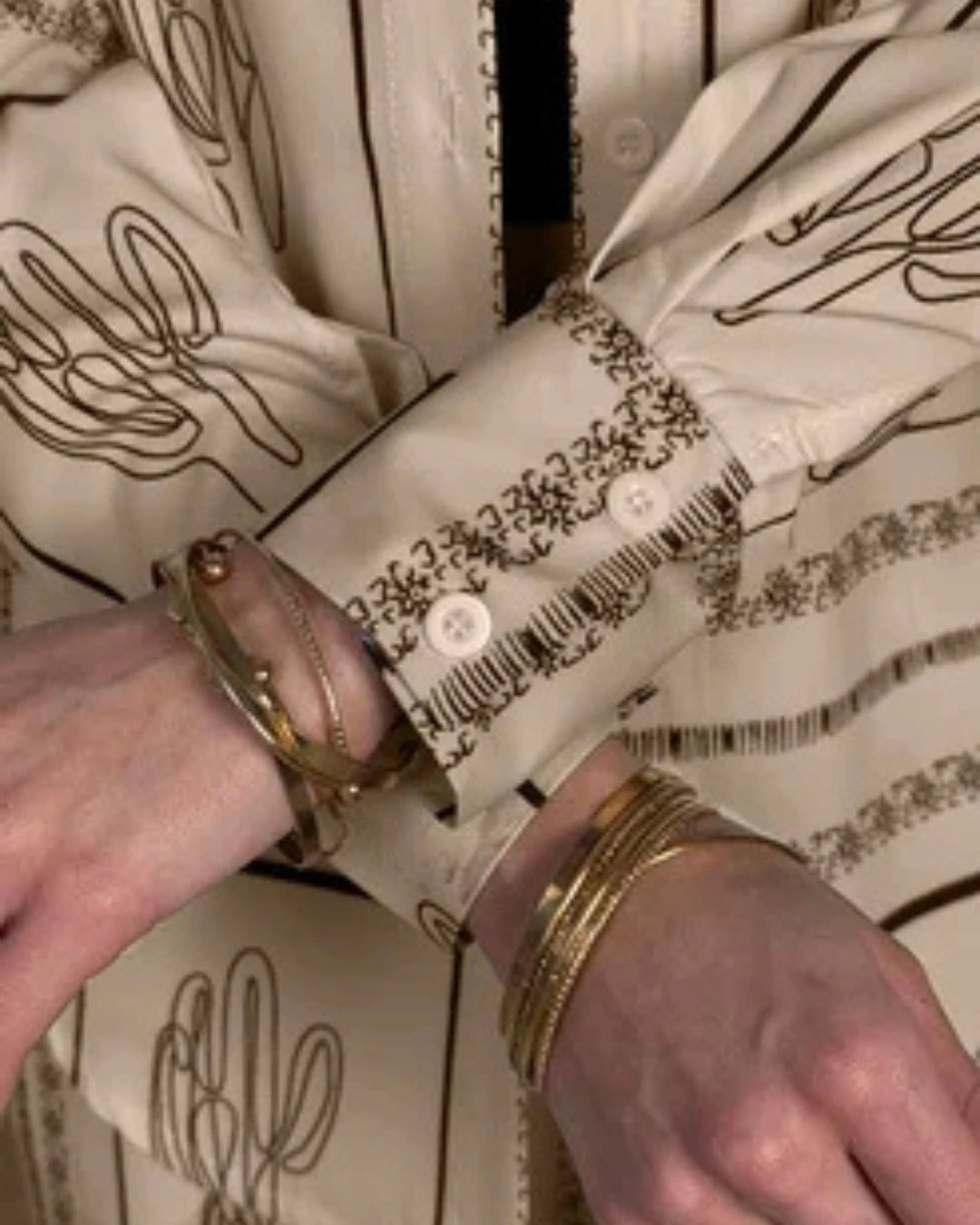 Women's long-sleeve  with cactus patterns