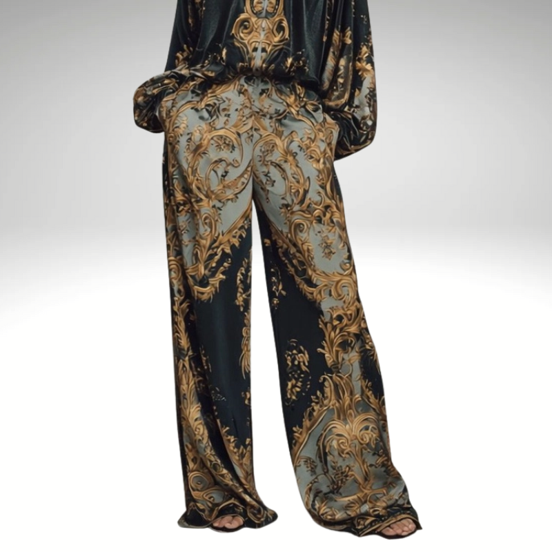 front view of women’s flowy pants 
