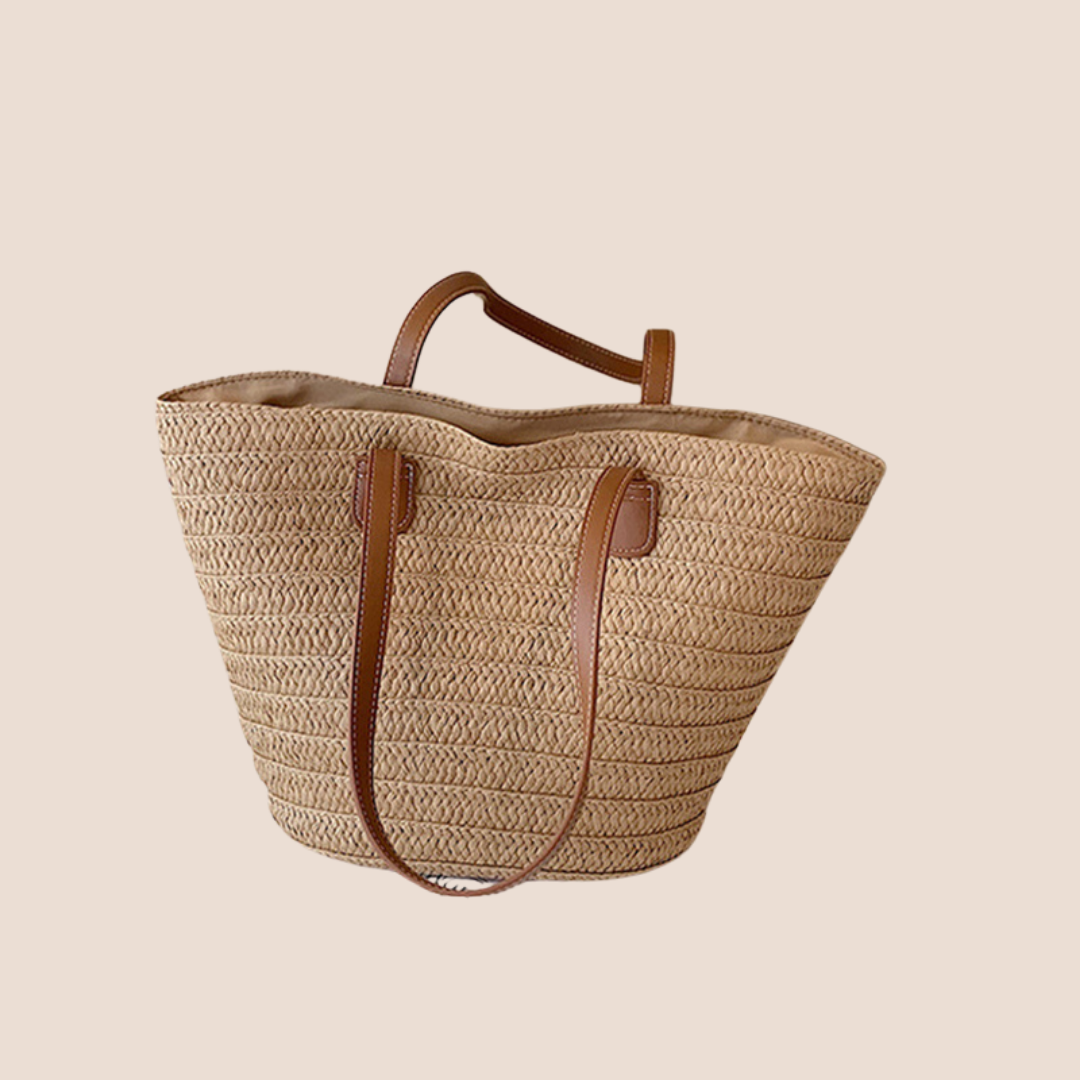 Sac en osier pour femme, élégant et léger, idéal pour l’été et les sorties décontractées