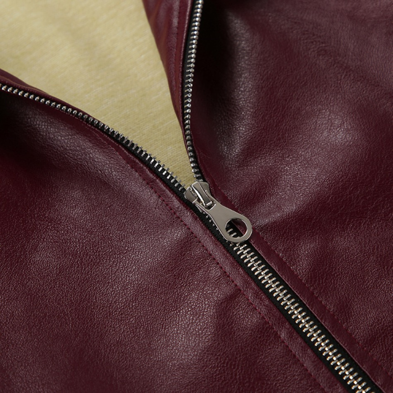 Close-up of leather-look material – smooth and durable texture
