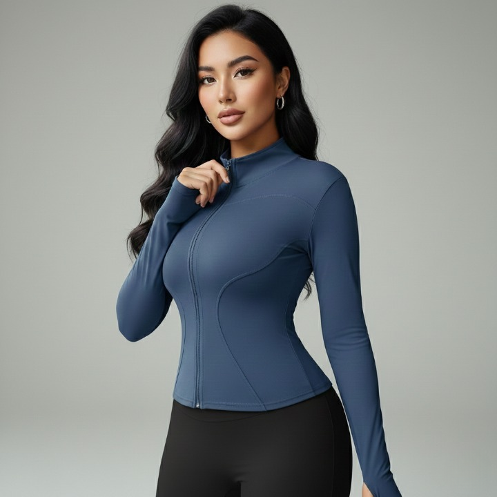 Stylish women’s fitness jacket for yoga and training