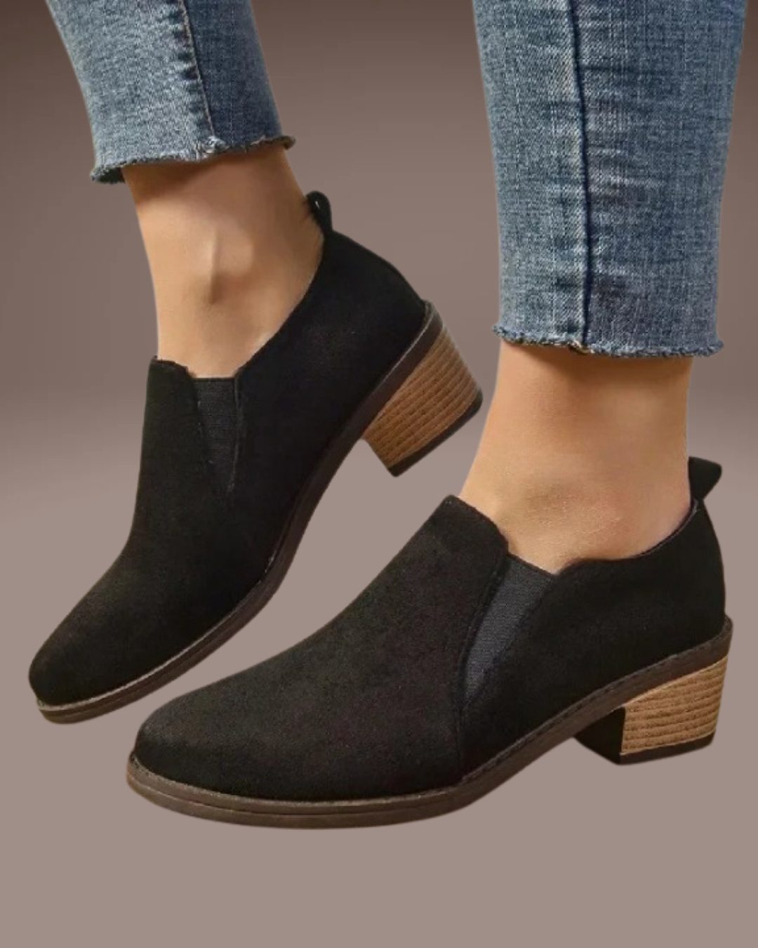 Black slip-on pointed toe shoes for women – formal and professional look