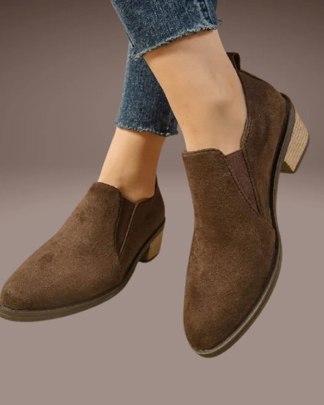 Brown slip-on pointed toe shoes for women – elegant and comfortable for office and everyday wear