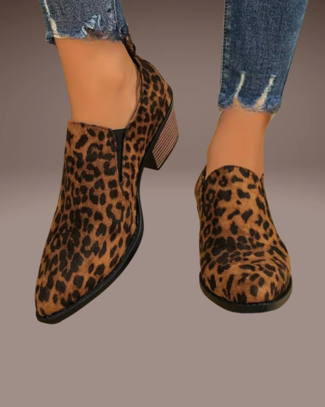 Leopard print slip-on shoes for women – bold and fashionable style
