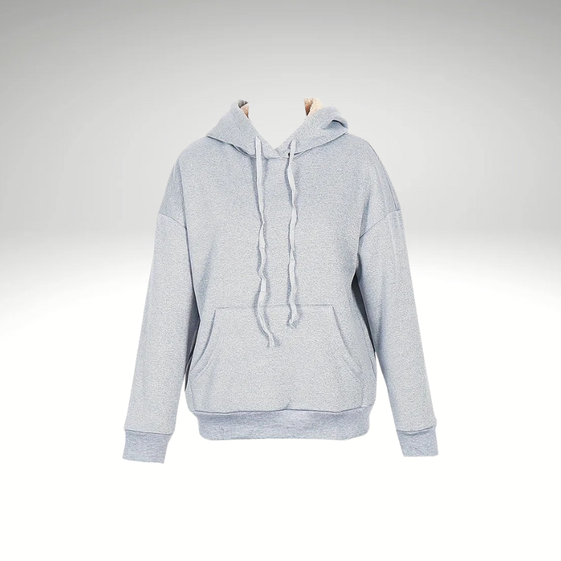 Stylish women’s winter jacket grey– profile look